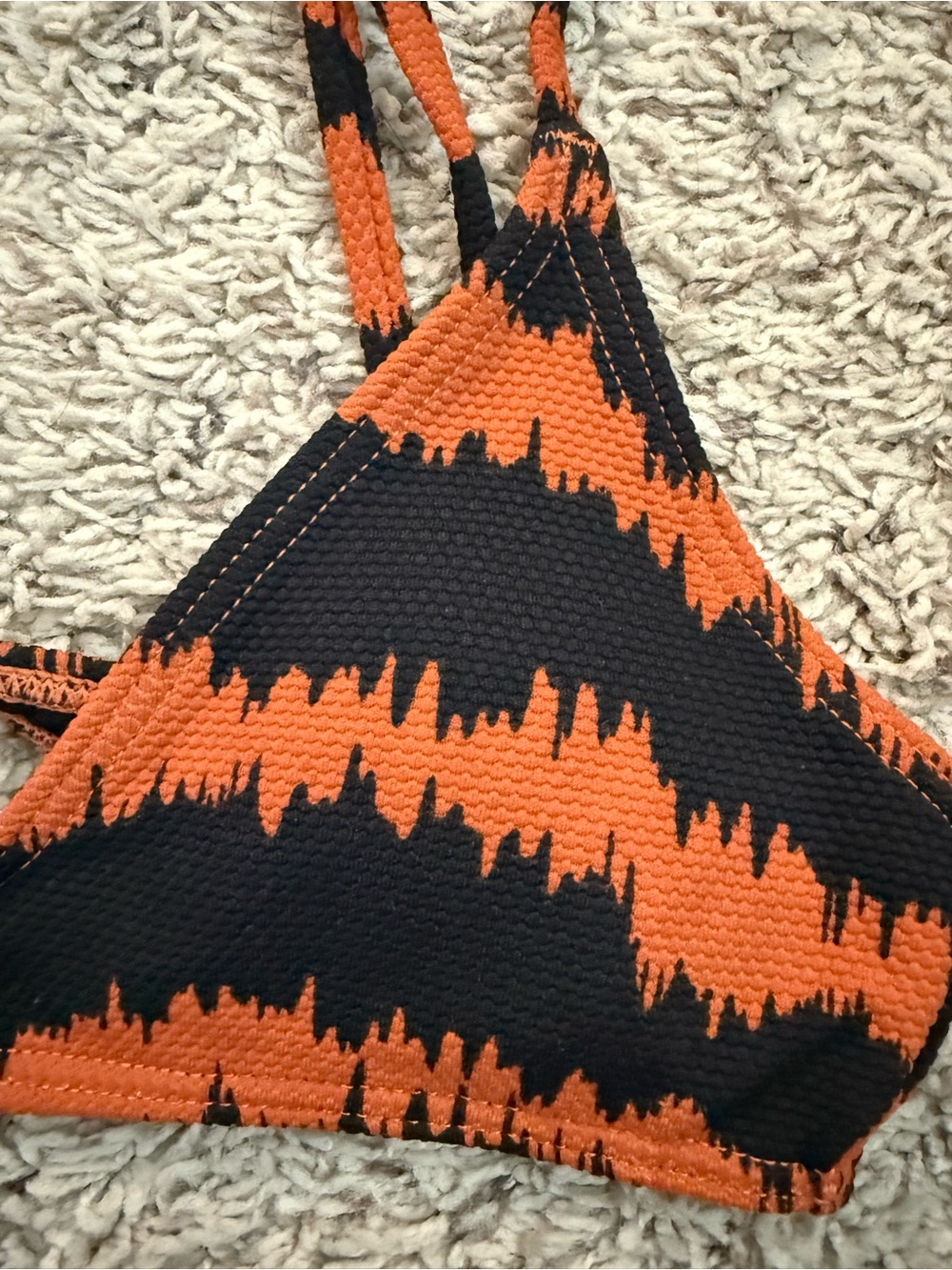 Billabong Bikini Top Black and Orange XS - Picture 4 of 4
